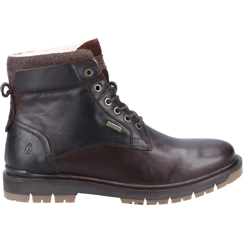Hush Puppies Patrick leren enkellaarzen voor heren - bruin
