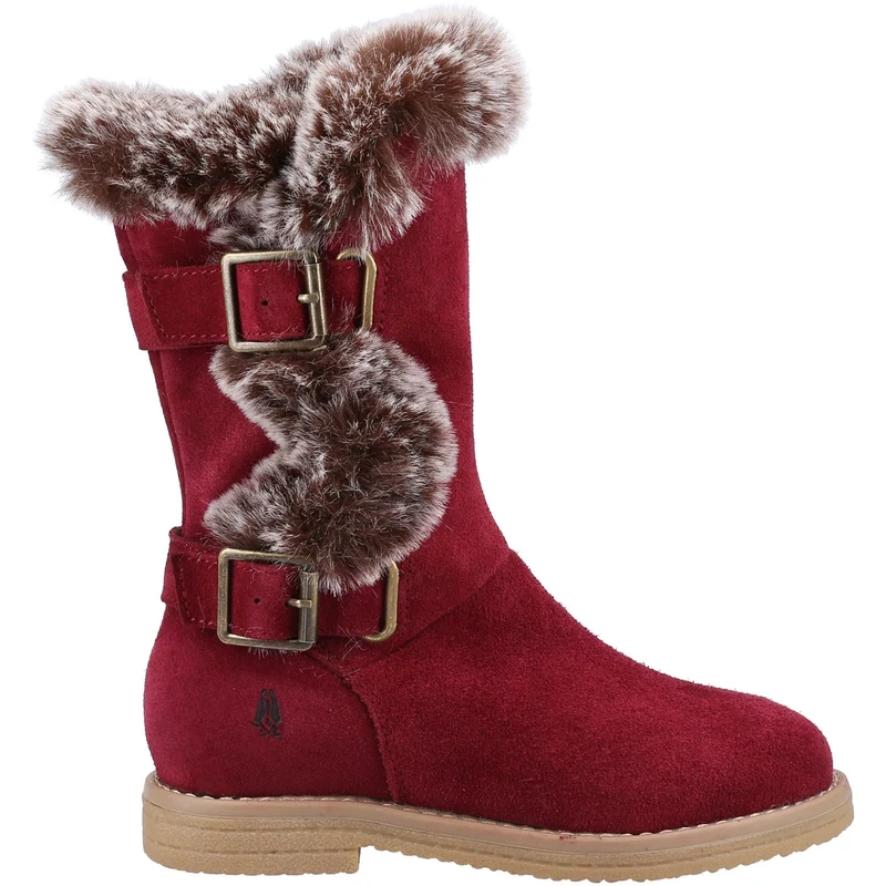 Hush Puppies Megan suède laarzen voor meisjes - rood