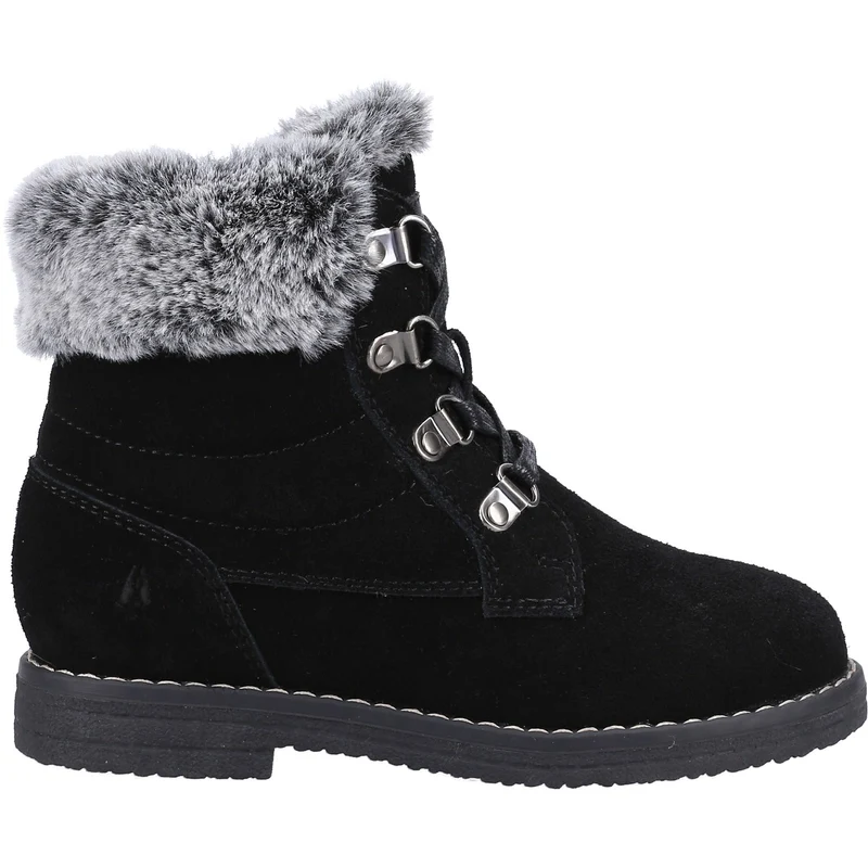 Hush Puppies Florence suède laarzen voor meisjes - zwart