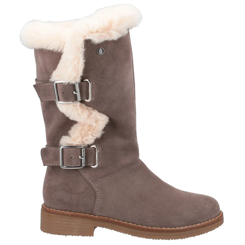 Hush Puppies Dames Megan Suède Mid Laarzen - Grijs