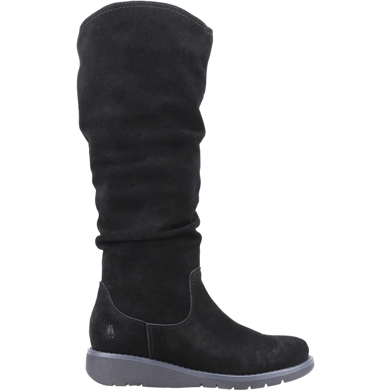 Hush Puppies Dames Lucinda suède hoge laars - zwart