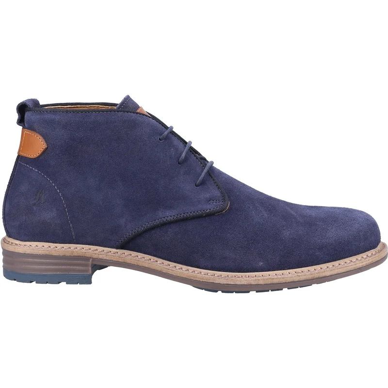 Hush Puppies Jonas suède chukka-laars voor heren - marineblauw