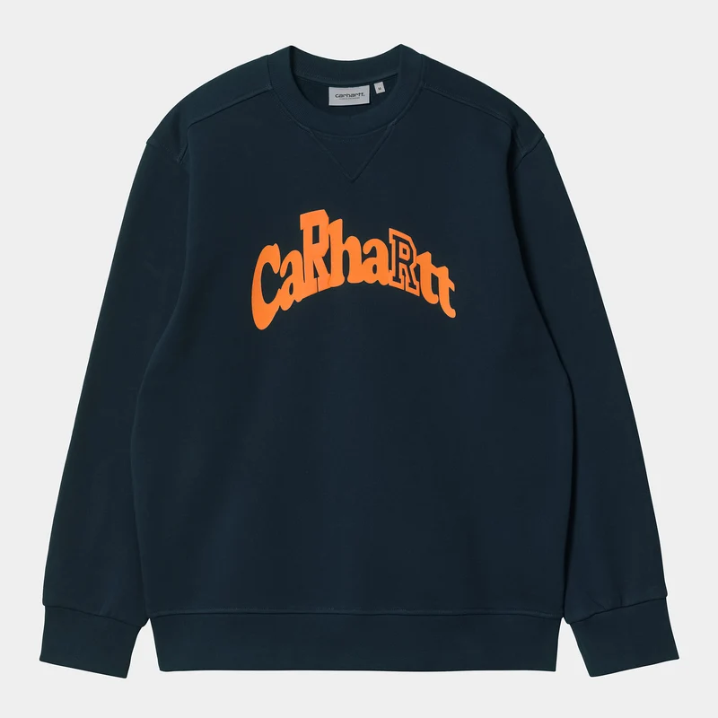 Carhartt WIP Heren Amherst sweattop - Mizar / Hokkaido