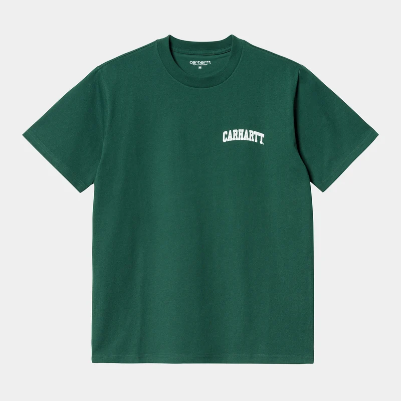 Carhartt WIP Universiteit Script T-shirt met korte mouwen voor heren - Hedge