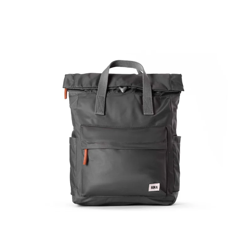 ROKA Canfield B Grafiet Medium Gerecyclede Nylon Tas