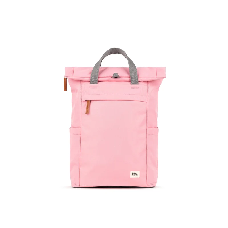 ROKA Finchley Een middelgrote tas van gerecycled canvas met rozenmotief