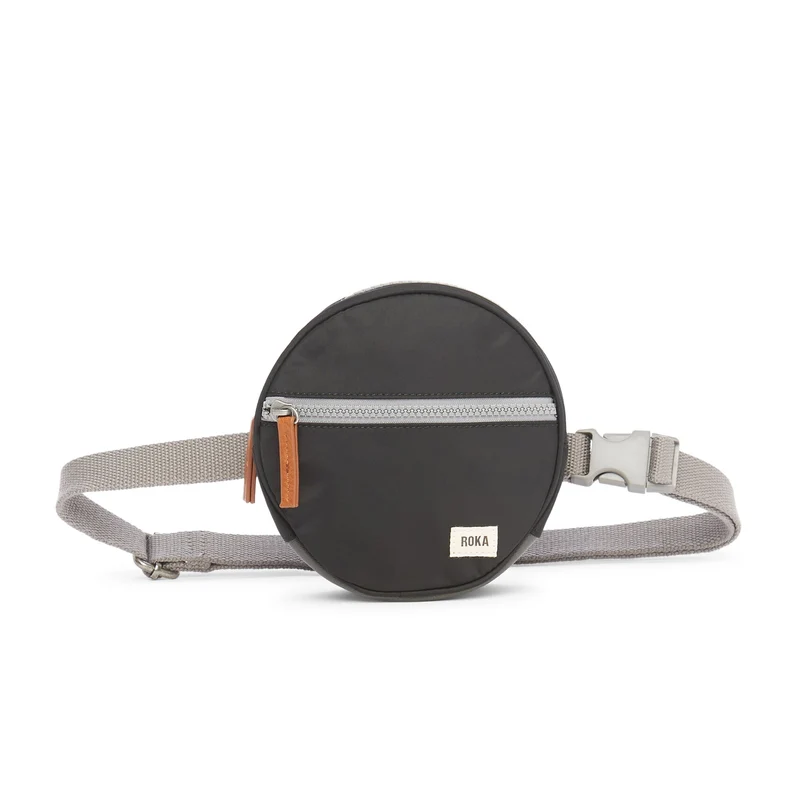 ROKA Paddington D Zwarte Extra Kleine Tas van Gerecycled Nylon