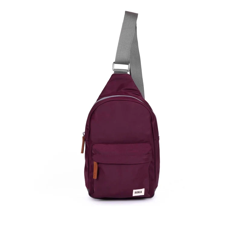 ROKA Willesden Grote tas van gerecycled nylon - Pruim