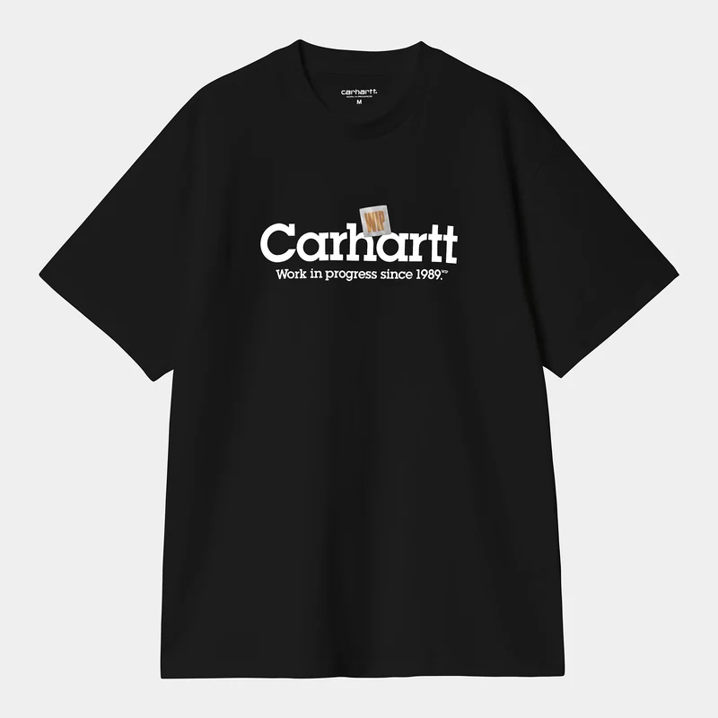 Carhartt WIP Heren Label Script T-shirt - Zwart