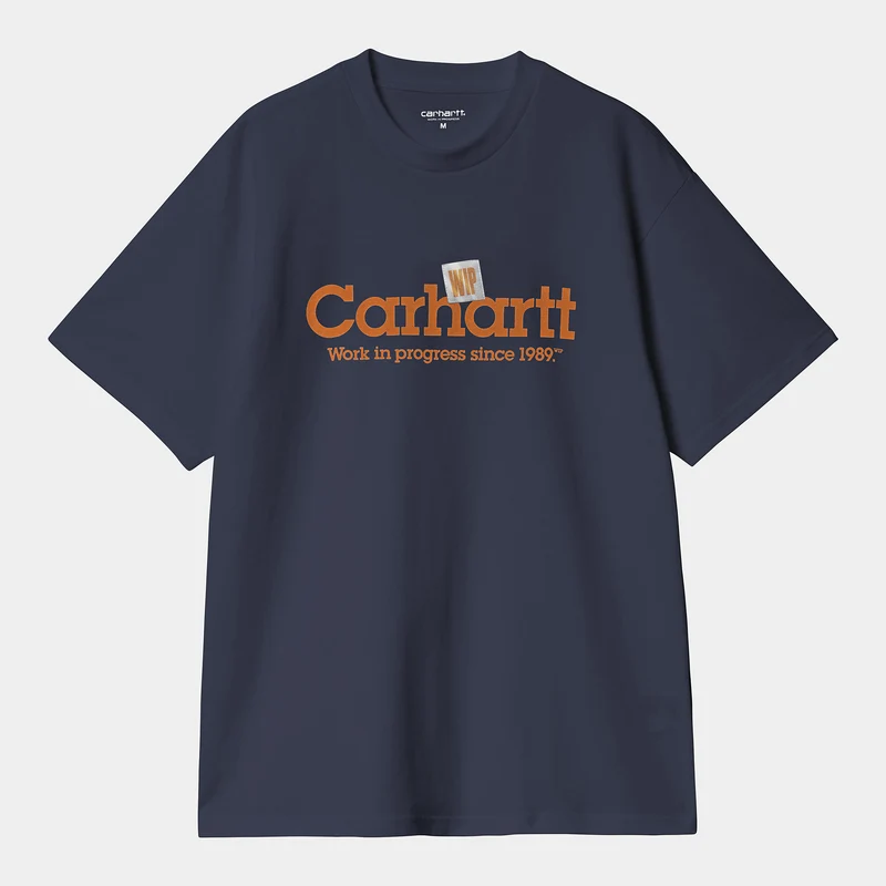 Carhartt WIP Heren Label Script T-shirt - Blauw