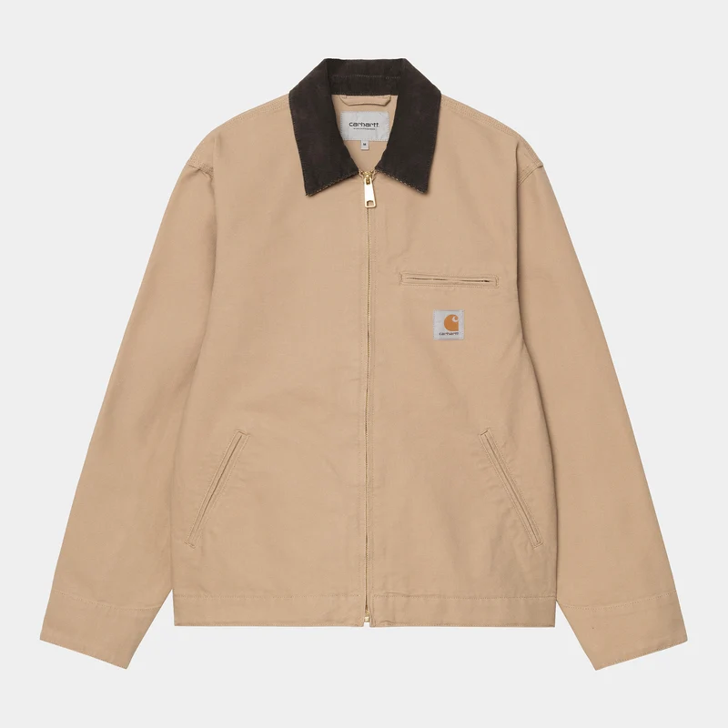 Carhartt WIP Heren Detroit jack - Dusty Hamilton Brown / Tabak