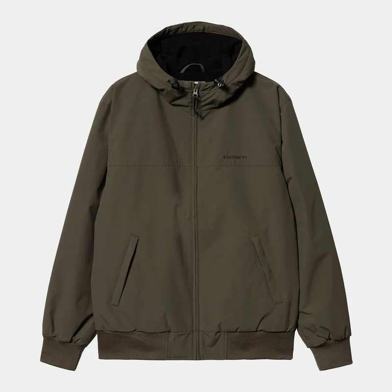 Carhartt WIP Heren capuchon zeiljack - Cypress / Zwart