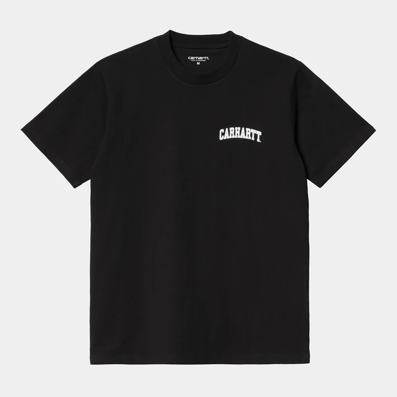 Carhartt WIP Heren korte mouwen University Script T-shirt - Zwart