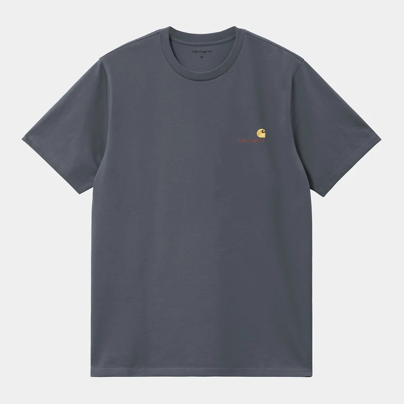 Carhartt WIP Heren T-shirt met korte mouwen American Script T-shirt - Zeus