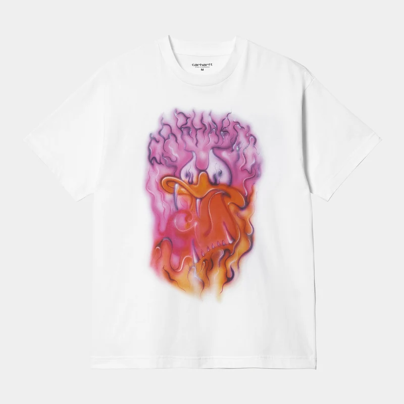 Carhartt WIP Babybrush Duck biologisch T-shirt met korte mouwen voor heren - wit