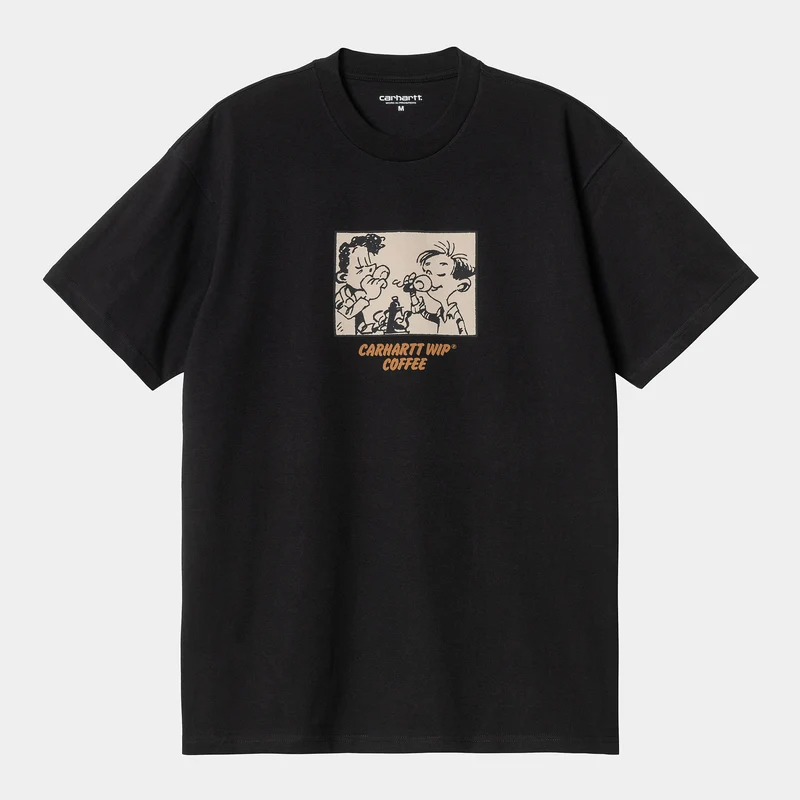Carhartt WIP HEREN Carhartt WIP WIP Coffee biologisch T-shirt met korte mouwen - zwart