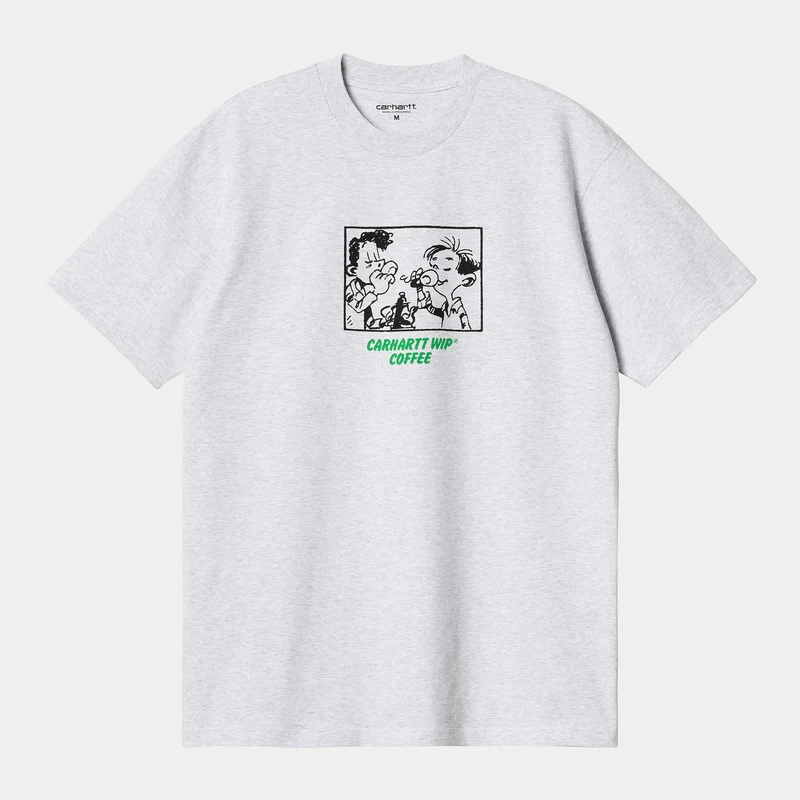 Carhartt WIP HEREN Carhartt WIP WIP Coffee biologisch T-shirt met korte mouwen - Ash Heather
