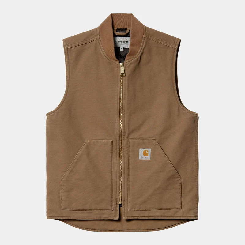 Carhartt WIP Klassiek herenvest - Hamilton bruin gespoeld