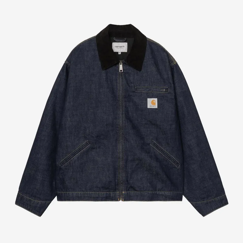 Carhartt WIP HEREN OG Detroit Jas | Blauw Zwart Gespoeld