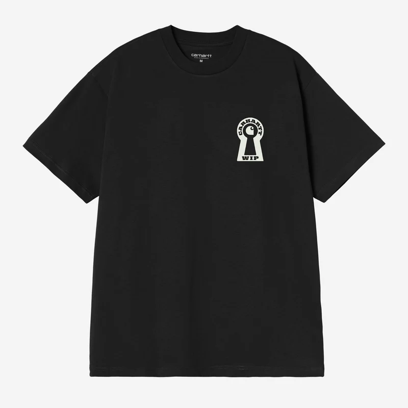 Carhartt WIP Heren T-shirt met slot | Zwart