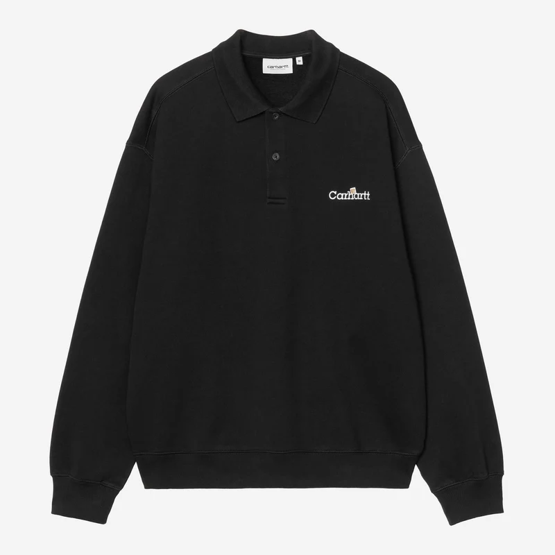 Carhartt WIP Polo sweatshirt van het WIP Label voor heren | Zwart