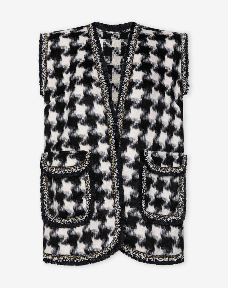 PIED DE POULE GILET