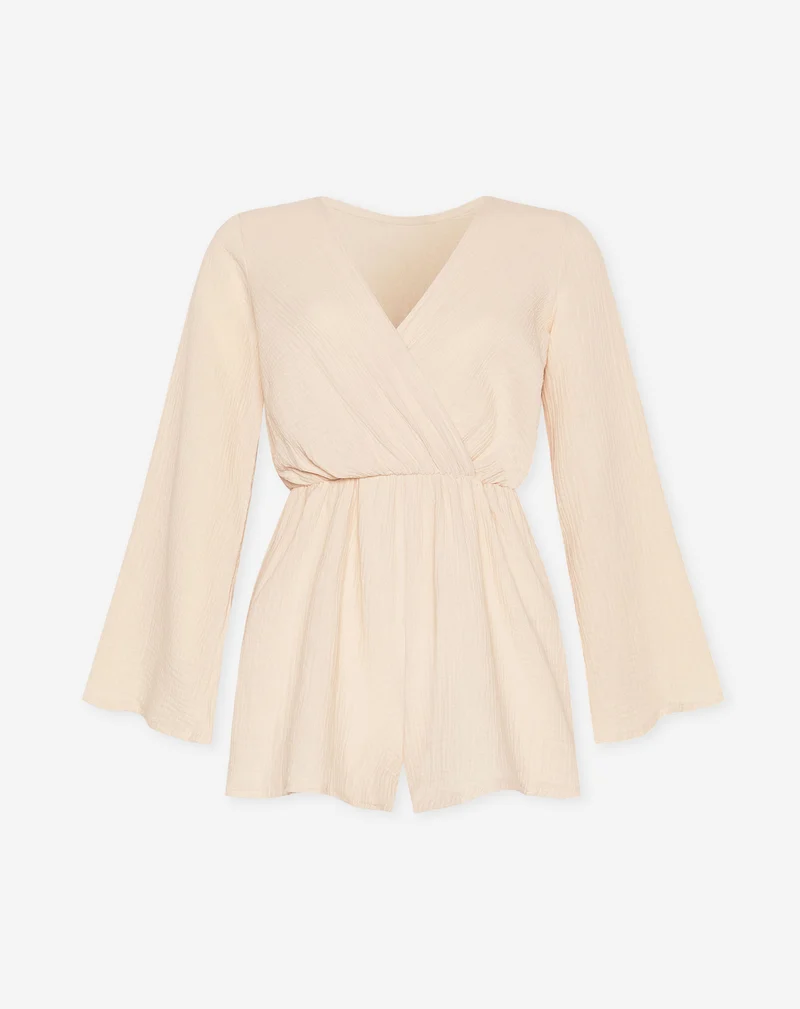 MOUSSELINE PLAYSUIT BEIGE