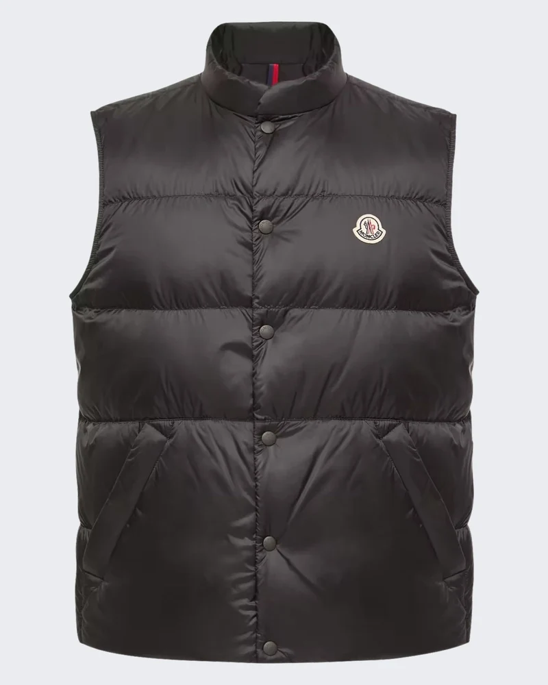 Moncler Heren Tuquerouye gewatteerd vest Zwart