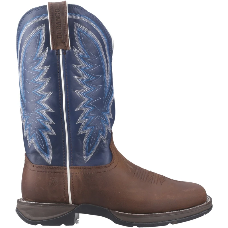 Durango Rebel herenlaars | Zadelbruin Denim Blauw