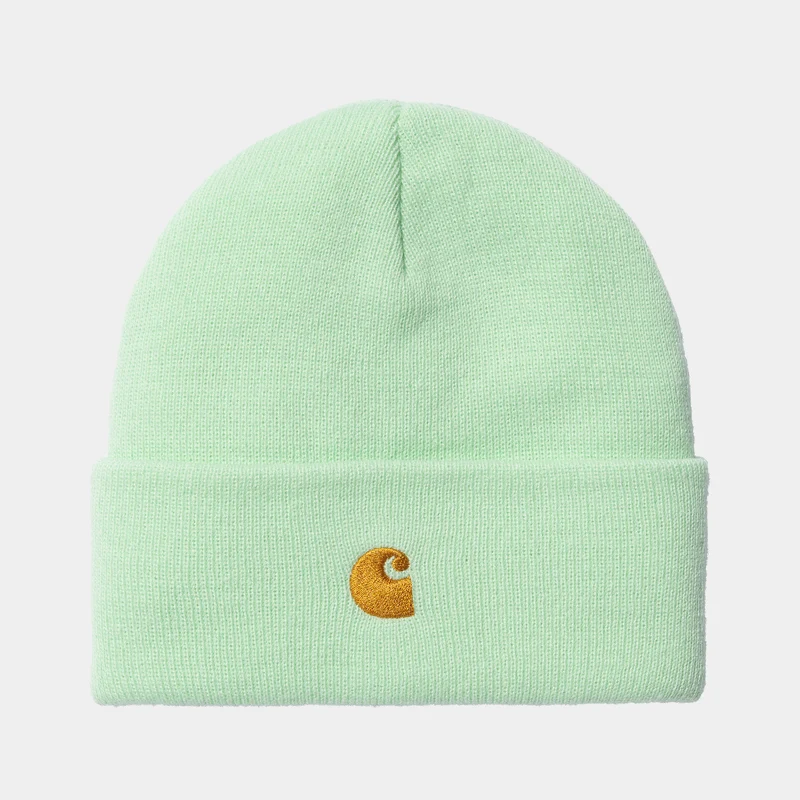 Carhartt WIP Unisex Chase muts - bleke groene munt / goud