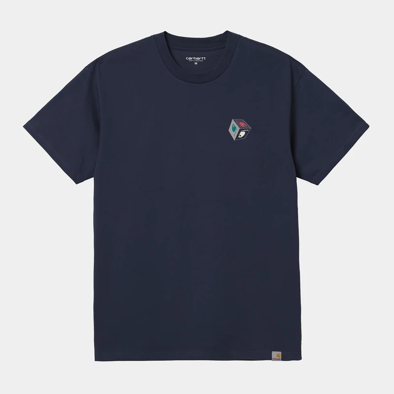 Carhartt WIP Kubus biologisch katoenen T-shirt met korte mouwen voor heren - blauw