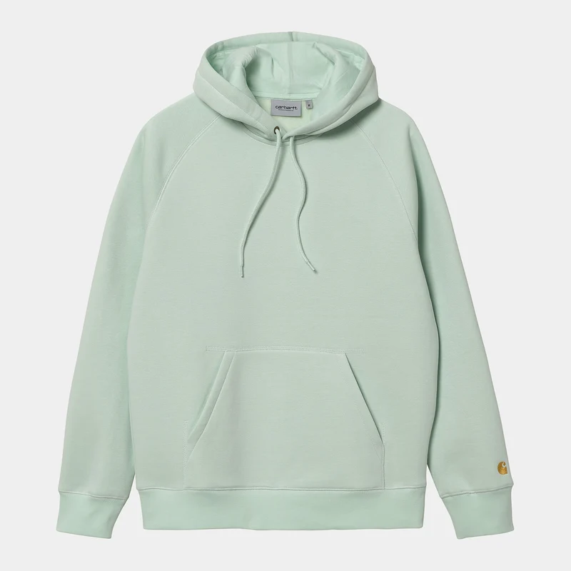 Carhartt WIP Heren Chase Hoodie - Pale Spearmint / Goud