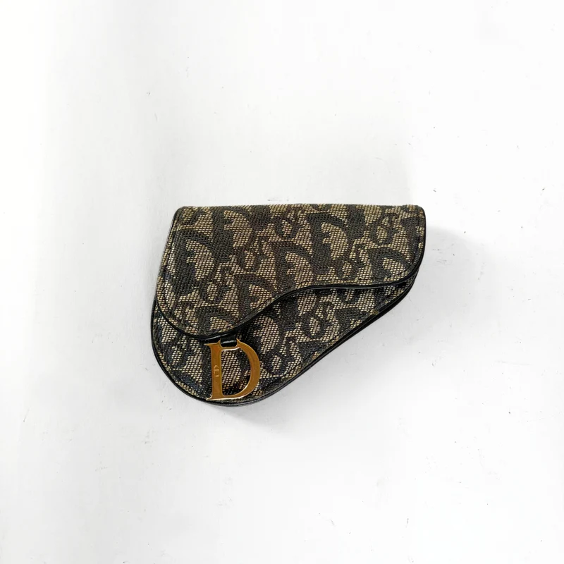 Dior Zadelportemonnee Schuin Canvas