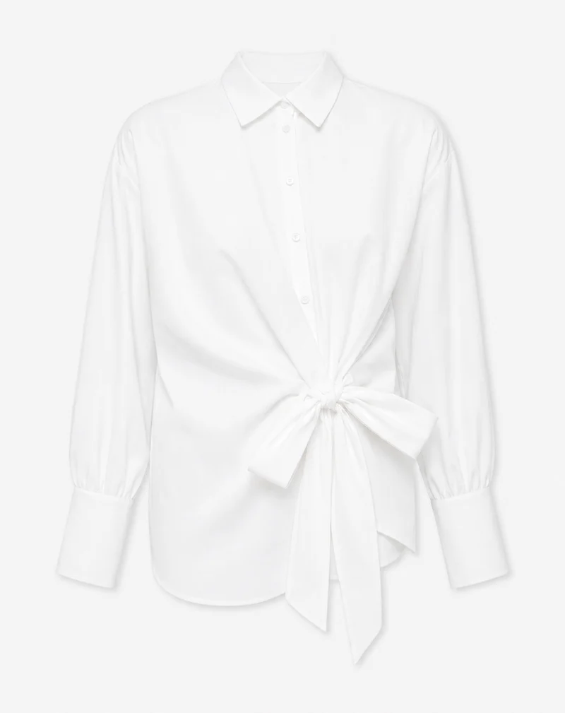 SALLY OVERSIZED WRAP BLOUSE WIT