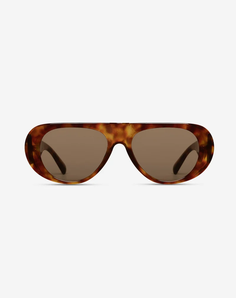 OVERSIZED AVIATOR SUNGLASSES LICHTBRUIN