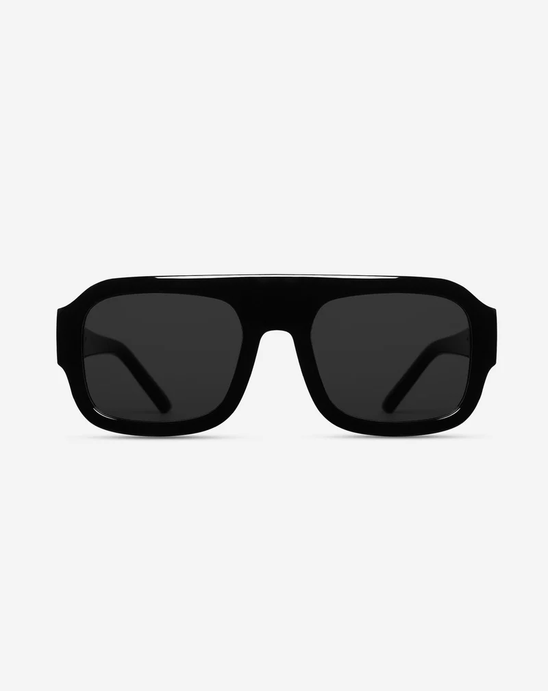 OVERSIZED SQUARE SUNGLASSES ZWART