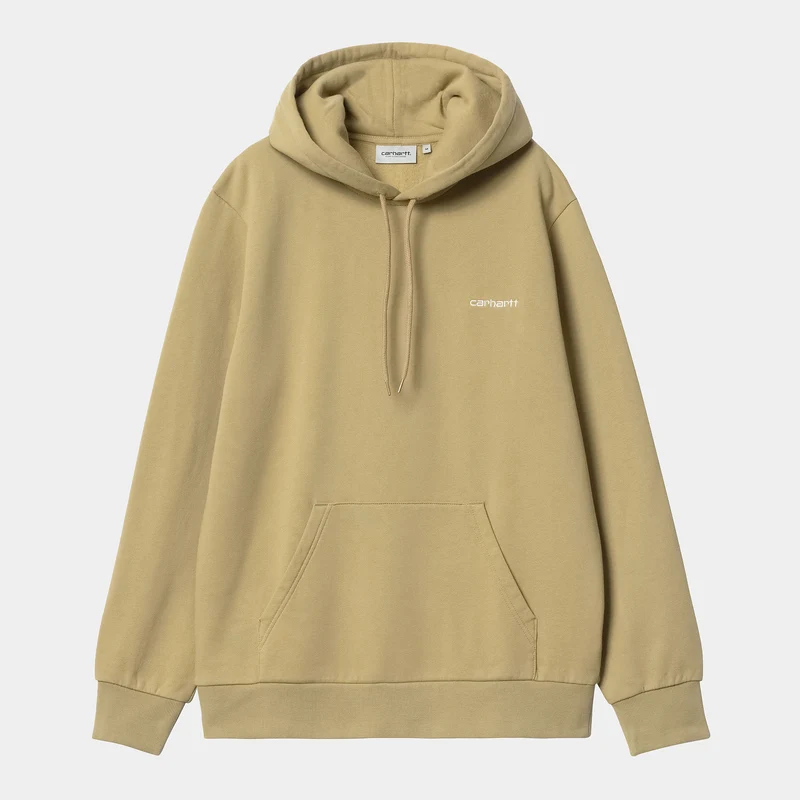 Carhartt WIP Heren hoodie met scriptborduurwerk - Agaat