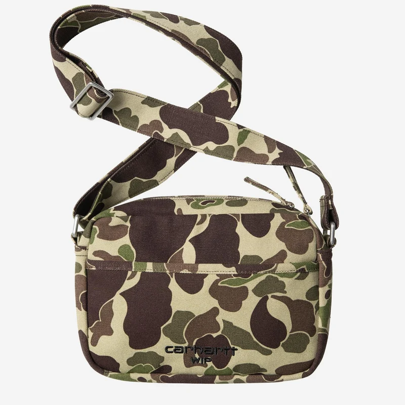 Carhartt WIP Unisex Elford Schoudertas | Camouflage eendengroen