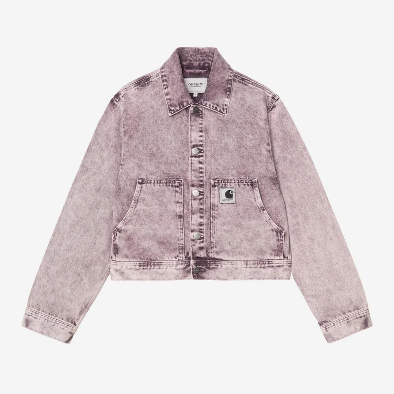 Carhartt WIP Dames Arca-jas | Comfortabele paarse Chalk Wash