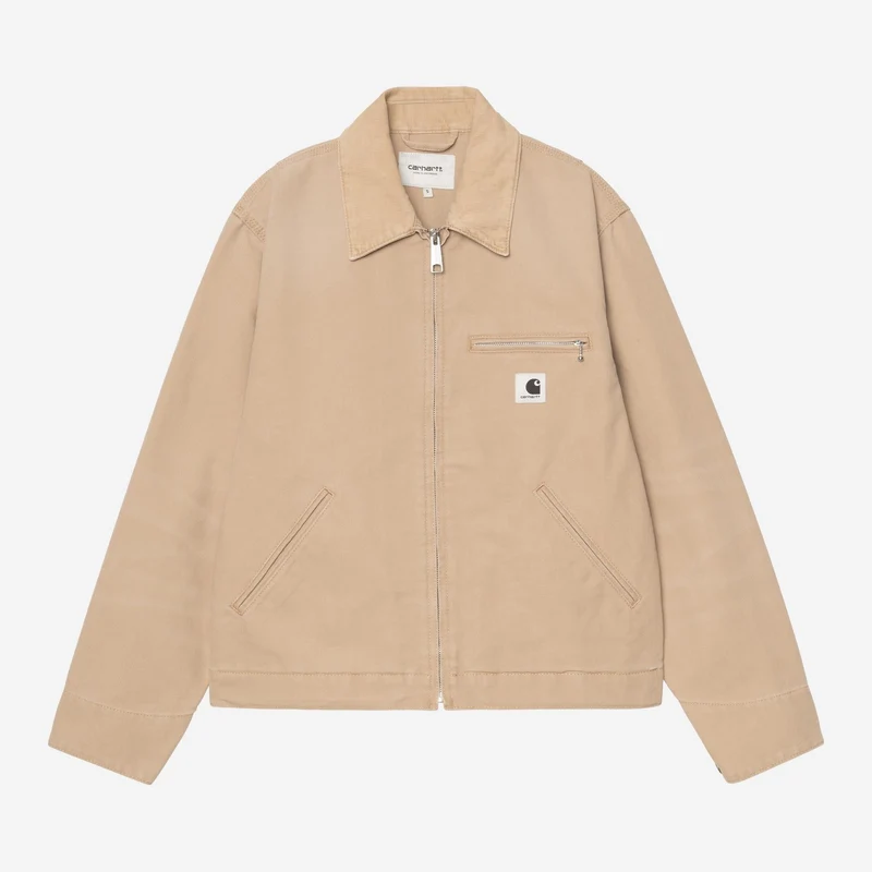 Carhartt WIP DAMES OG Detroit Jas | Dusty Hamilton Brown Stone Canvas