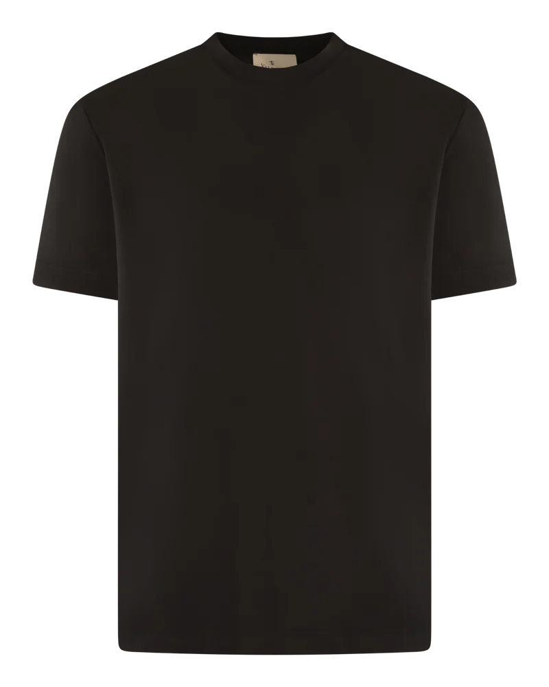 Heren Interlock Supima T-Shirt Zwart