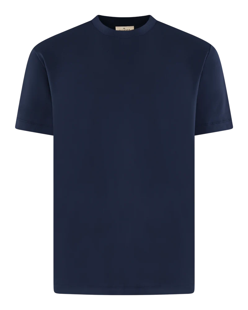 Heren Interlock Supima T-Shirt Blauw