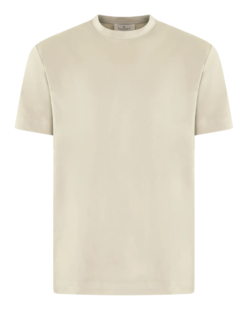 Heren Interlock Supima T-Shirt Beige
