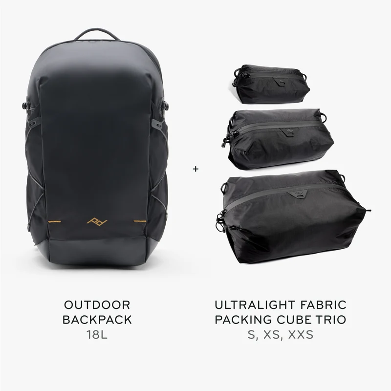 18L Outdoor Backpack + Bundle 2 | Black
