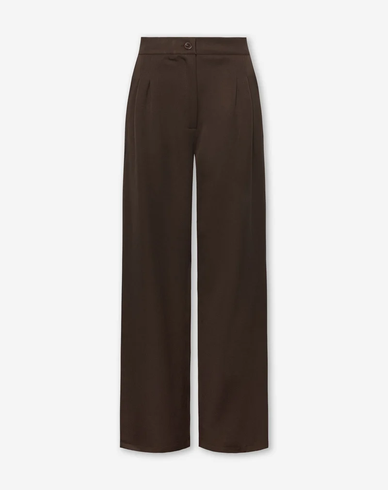 IRIS STRAIGHT LEG PANTALON TALL DONKERBRUIN