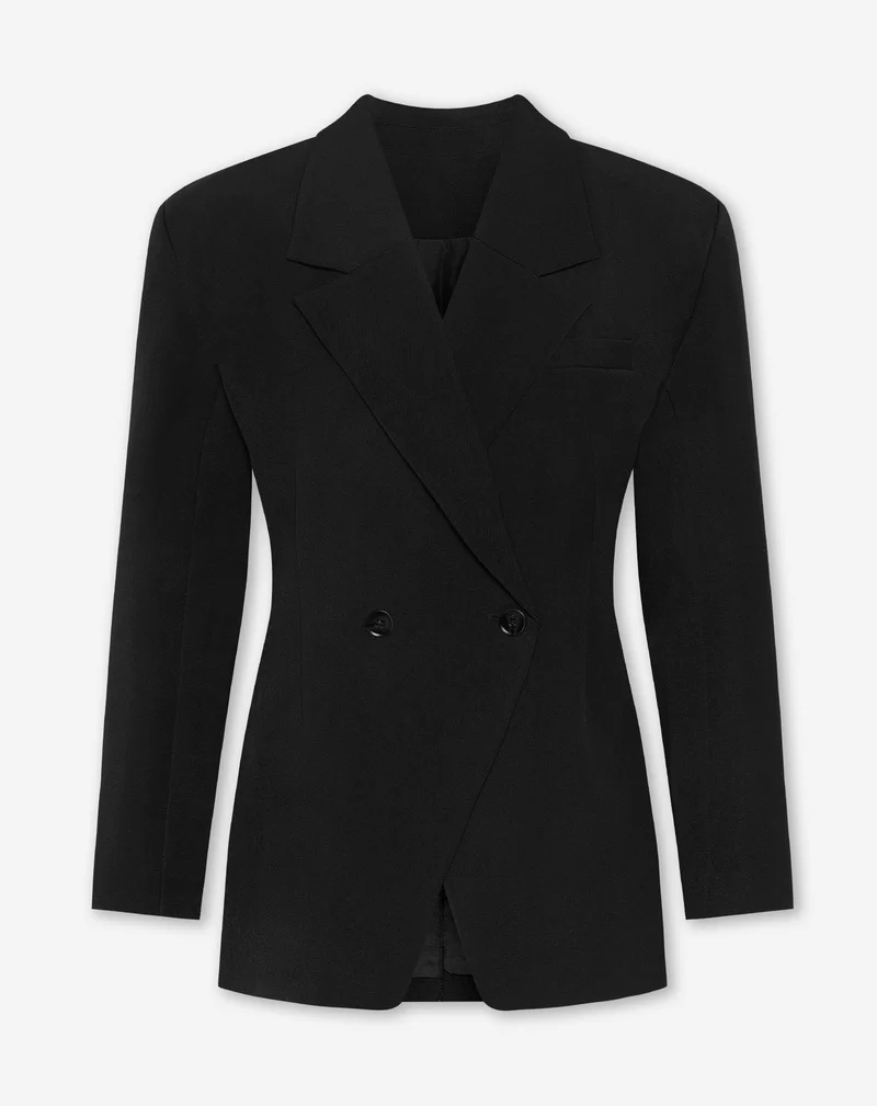 LORNA OVERSIZED CINCHED BLAZER ZWART