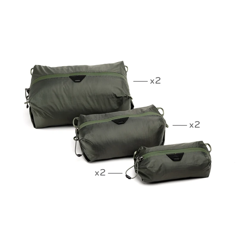 Ultralight Packing Cube | Sage | Fabric | 6-Pack