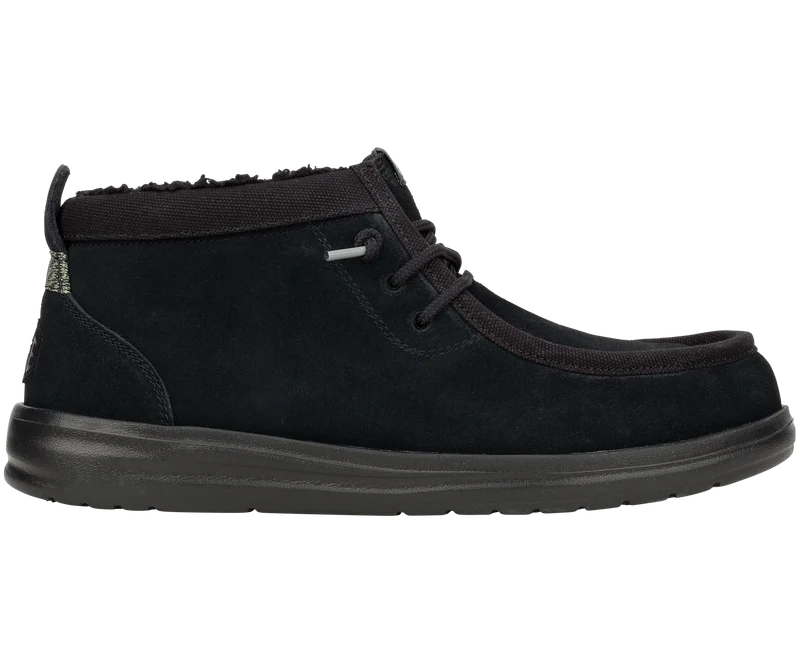 Hey Dude Wally Mid GripR Warmth mocassinlaars voor heren | Zwart