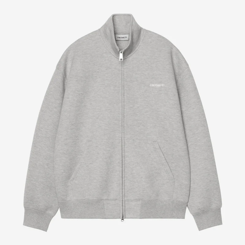 Carhartt WIP Alda joggingjack met rits voor heren | Grijs gemêleerd