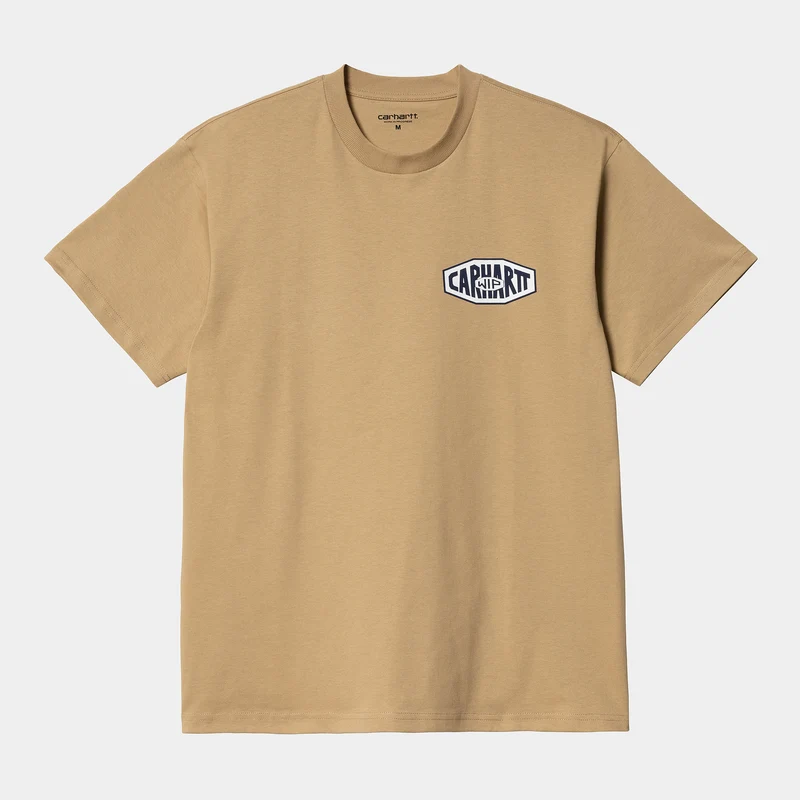Carhartt WIP Heren T-shirt met korte mouwen van New Tools biologisch katoen - Dusty Hamilton Brown
